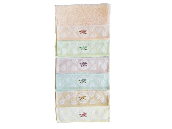 Rosel Curly Embroidery Jacquard Kitchen Towel 6 Pieces